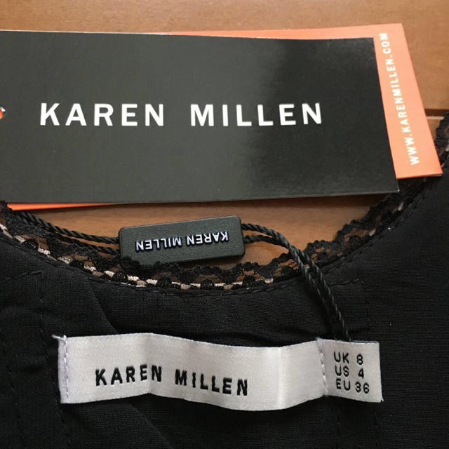 Karen Millen(カレンミレン)のカレンミレン★ドレスワンピース/Ｓ/光沢ピンクベージュ黒 /キャバ嬢 レディースのフォーマル/ドレス(ミディアムドレス)の商品写真