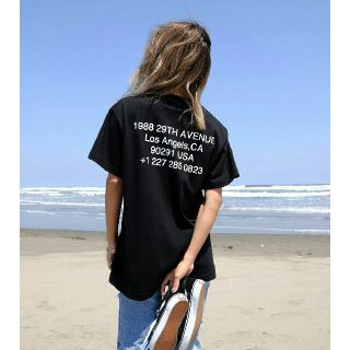 アリシアスタン(ALEXIA STAM)の【新品未開封】完売 ALEXIASTAM FLAG.COM Tee Black黒(Tシャツ(半袖/袖なし))