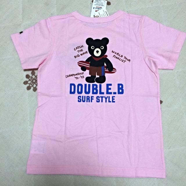 mikihouse(ミキハウス)のダブルB130Tシャツ キッズ/ベビー/マタニティのキッズ服女の子用(90cm~)(Tシャツ/カットソー)の商品写真