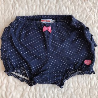 ミキハウス(mikihouse)のミキハウス ブルマ ドット柄ネイビー 70〜90(パンツ)