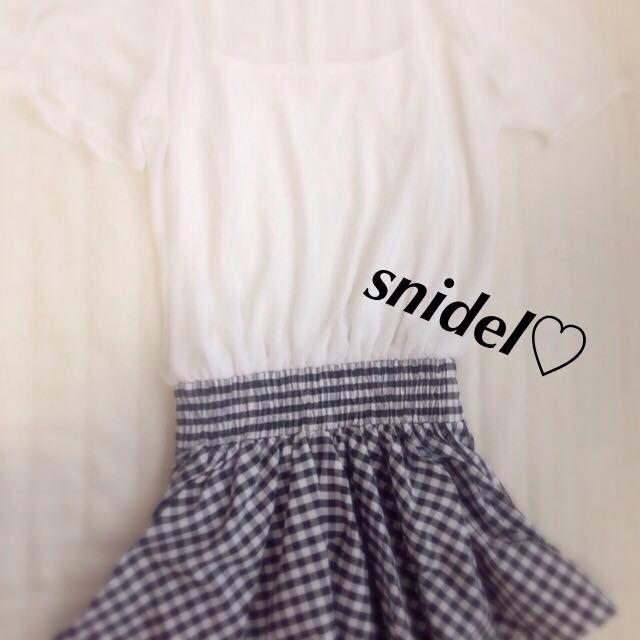 SNIDEL(スナイデル)のスナイデル♡ワンピース レディースのワンピース(ミニワンピース)の商品写真