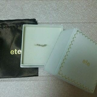 エテ(ete)のete♡パールピンキーリング♡k10YG(リング(指輪))