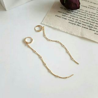 トゥデイフル(TODAYFUL)のimport gold long pierce #143(ピアス)