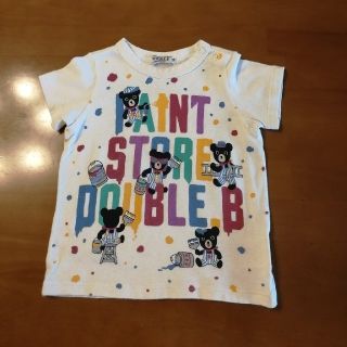 ダブルビー(DOUBLE.B)の☆アッキー様専用☆　ダブルＢ♡90cm  ペイントTシャツ♡(Tシャツ/カットソー)