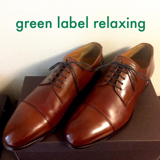 UNITED ARROWS green label relaxing(ユナイテッドアローズグリーンレーベルリラクシング)のメンズ ドレスシューズ  ストレートチップ  サイズ８ メンズの靴/シューズ(ドレス/ビジネス)の商品写真