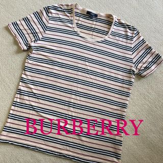 バーバリー(BURBERRY)のBURBERRY LONDON パーバリー 半袖ボーダーシャツ Ｍサイズ(Tシャツ(半袖/袖なし))