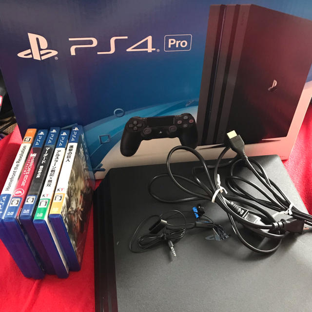 PS4PRO 本体 1TB +ソフト5本セット