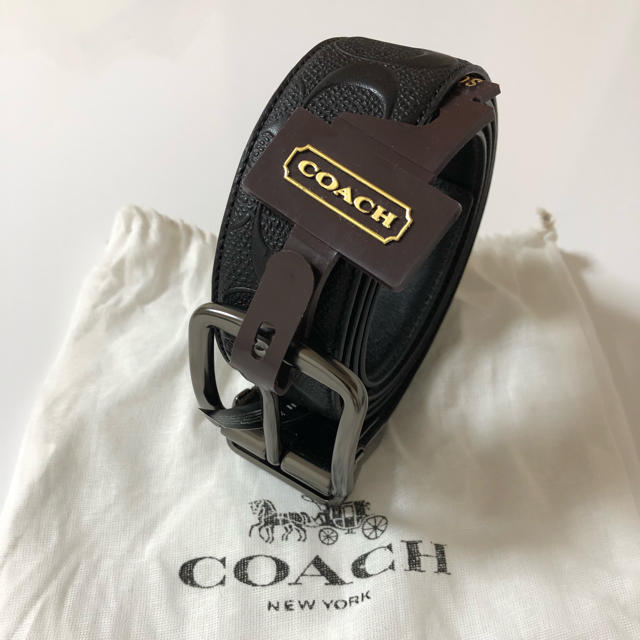 COACH(コーチ)の売り切り最終セール コーチ coach ベルト ブラックメンズ メンズのファッション小物(ベルト)の商品写真