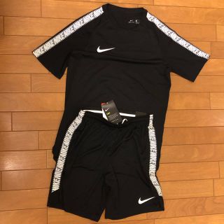 ナイキ(NIKE)の【新品】NIKE フットボール トレーニング上下（黒）(ウェア)