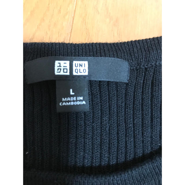 UNIQLO(ユニクロ)のユニクロ ノースリーブトップス Lサイズ レディースのトップス(カットソー(半袖/袖なし))の商品写真