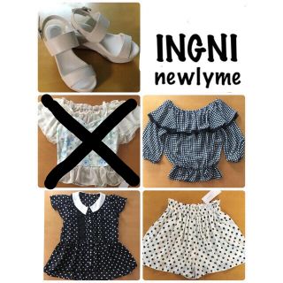 イング(INGNI)のINGNI トップス キュロットNewlyme サンダル まとめ売り(キュロット)