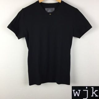 ダブルジェーケー(wjk)の美品 wjk ダブルジェイケイ 半袖Tシャツ ブラック サイズS(Tシャツ/カットソー(半袖/袖なし))