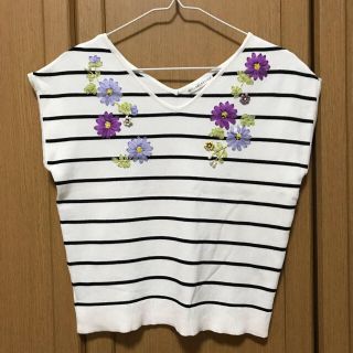 ウィルセレクション(WILLSELECTION)の◆ウィルセレクション◆リボン刺繍ニット(ニット/セーター)