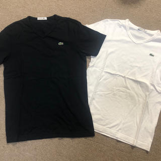 ラコステ(LACOSTE)の2枚セット ラコステ Tシャツ 黒 白 2 メンズ レディース 兼用(Tシャツ(半袖/袖なし))