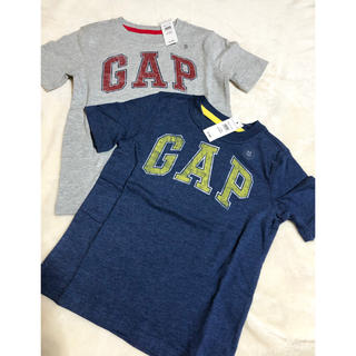 ギャップ(GAP)の新品 GAP 男の子 キッズ 半袖 Tシャツ 2点セット 双子コーデ 110(Tシャツ/カットソー)