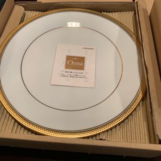 ノリタケ(Noritake)の定価3万！ノリタケ新品三越購入ゴールドライン白5枚セット(食器)