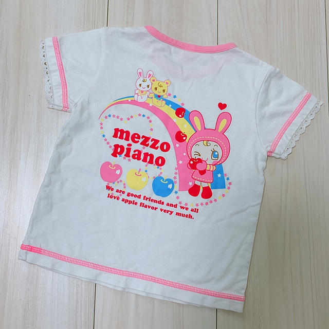 mezzo piano(メゾピアノ)のメゾピアノＴシャツ 90 95 mezzopiano キッズ/ベビー/マタニティのキッズ服女の子用(90cm~)(Tシャツ/カットソー)の商品写真