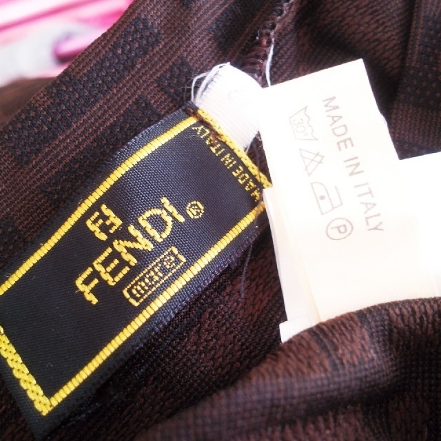 FENDI(フェンディ)のノースリーブワンピース ズッカ柄 レディースのワンピース(ミニワンピース)の商品写真