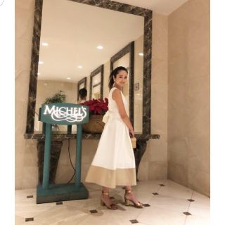 チェスティ(Chesty)のm様専用♡akikiワンピース♡white＆beige(ロングワンピース/マキシワンピース)