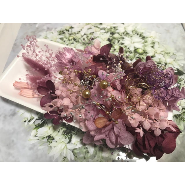 お買い得!】 ❀花材セット No.302 ピンクワイン❀ プリザーブド お買い得!】 ❀花材セット No.302 ピンクワイン❀ プリザーブド