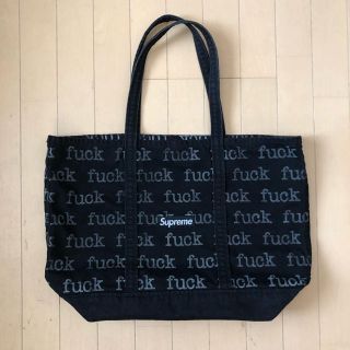 シュプリーム(Supreme)のsupreme fuck denim totebag 13ss(トートバッグ)