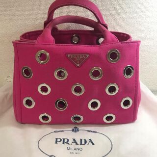 プラダ(PRADA)の【値下げ】プラダカナパ ピンク 希少モデル(ハンドバッグ)