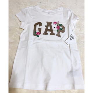 ギャップ(GAP)の新品 GAP 女の子 キッズ 半袖 ロゴ Tシャツ 130cm 子供(Tシャツ/カットソー)