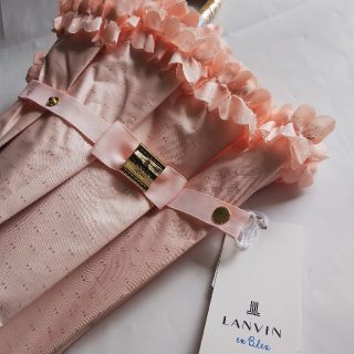 ランバンオンブルー(LANVIN en Bleu)の小難‼️ランバンオンブルー ピンク オールウェザーパラソル  軽量 晴雨兼用日傘(傘)