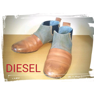 ディーゼル(DIESEL)のDIESEL サイドゴアショートブーツ(ドレス/ビジネス)