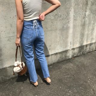 イエナ(IENA)の【新品タグ付き】mite  back silhouette denim(デニム/ジーンズ)