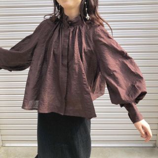 ロキエ(Lochie)のgather blouse(シャツ/ブラウス(長袖/七分))