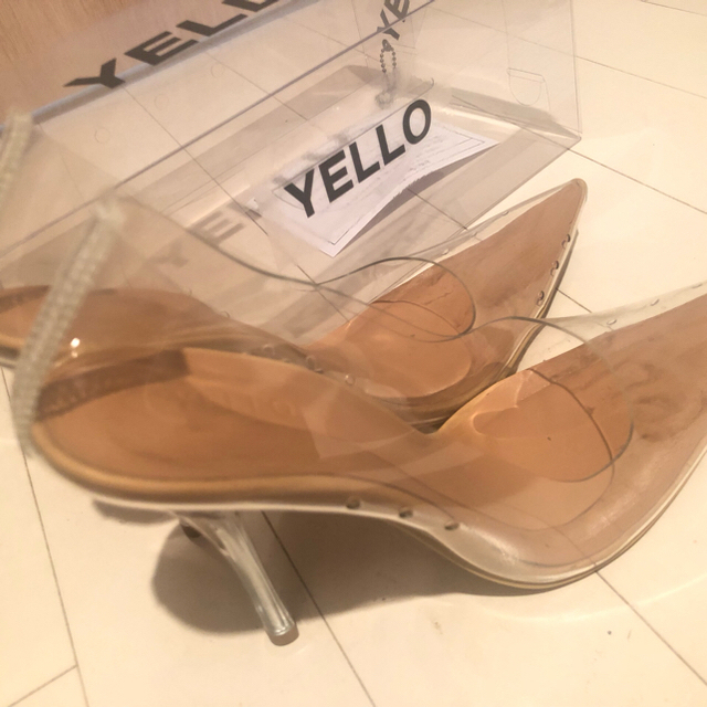 ネットワーク全体の最低価格に挑戦 YELLOハイヒール PVC クリア