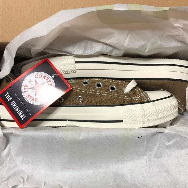 CONVERSE(コンバース)の【新品】コンバース converse ブラウン ウォッシュド 24.5cm レディースの靴/シューズ(スニーカー)の商品写真