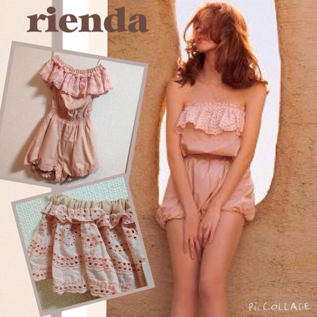 rienda(リエンダ)の💠新品タグ付riendaベアロンパース レディースのパンツ(オールインワン)の商品写真