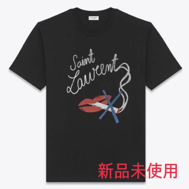 SAINT LAURENT PARIS 17AW Smoking Lip Tee