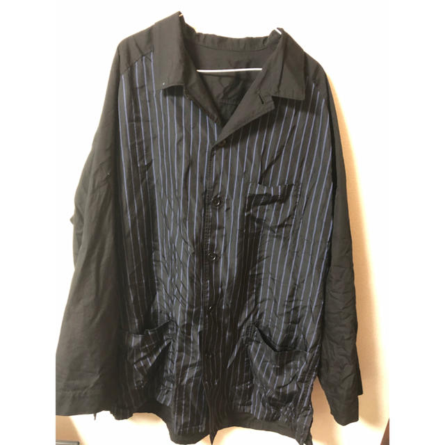 Yohji Yamamoto - yohji yamamoto pour homme 開襟ストライプシャツの通販 by せいせいせい's