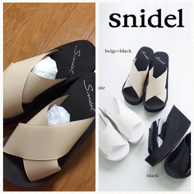 SNIDEL(スナイデル)のsnidel♡クロスビーチサンダル♡新品 レディースの靴/シューズ(サンダル)の商品写真