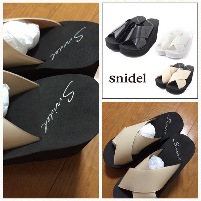 SNIDEL(スナイデル)のsnidel♡クロスビーチサンダル♡新品 レディースの靴/シューズ(サンダル)の商品写真