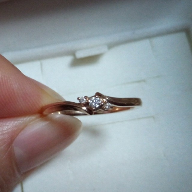 4℃(ヨンドシー)の4℃ Ｋ18 ピンクゴールド ダイヤモンドリング 8号 レディースのアクセサリー(リング(指輪))の商品写真