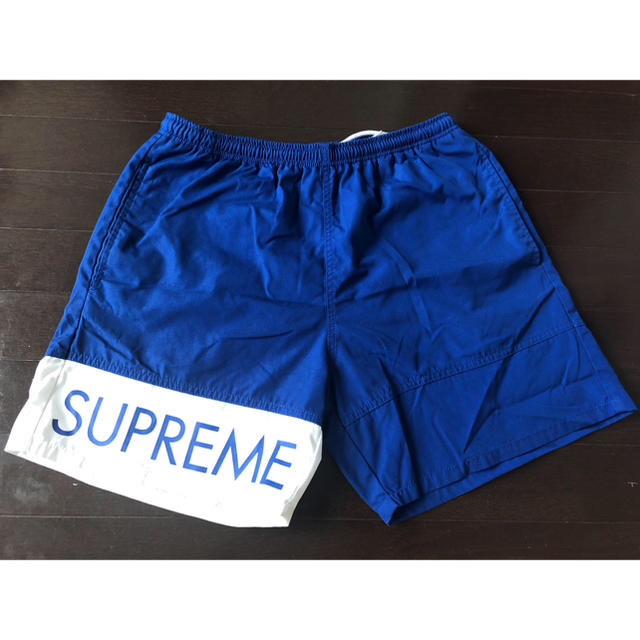 Supreme(シュプリーム)の16SS SupremeBanner Water Shortブルー メンズの水着/浴衣(水着)の商品写真