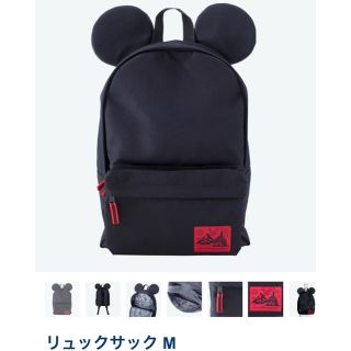 ディズニー(Disney)のTDR限定 新品 ミッキーマウス 耳付き リュックサックM レア 耳つきリュック(リュック/バックパック)