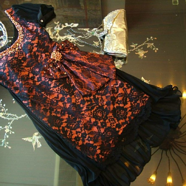 SEYUN 高級　正規品　ミニ　ドレス　ワンピース　ビジュー　パール　レース 3