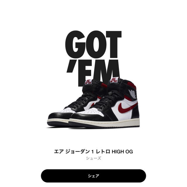 26.5センチ NIKE AIR JORDAN 1