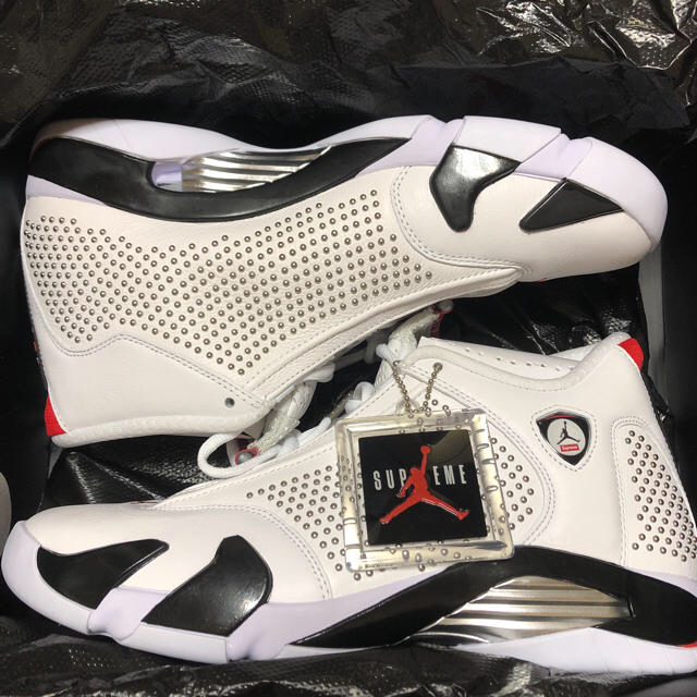 シュプリームsupreme nike air jordan 14 29cm 新品 ホワイト