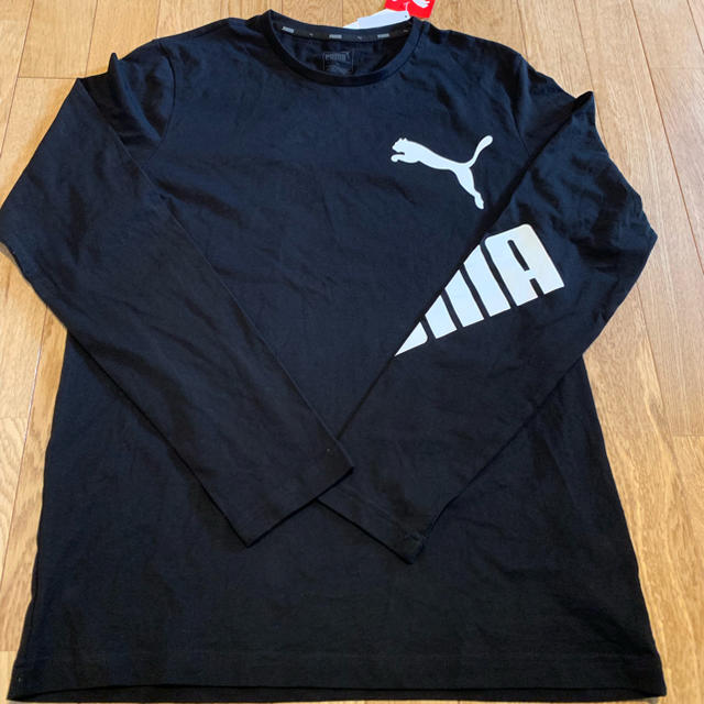 PUMA(プーマ)の新品 PUMA ロングTシャツ ロンT 黒 メンズのトップス(Tシャツ/カットソー(七分/長袖))の商品写真