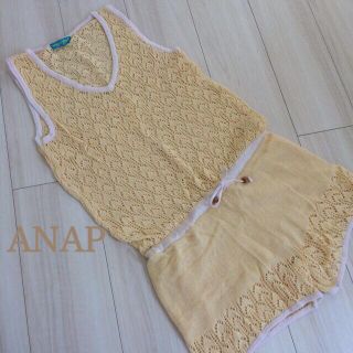 アナップ(ANAP)のANAP♡海用 サロペット イエロー(サロペット/オーバーオール)