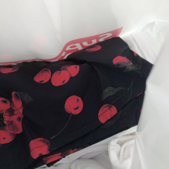 Nylon Water Short supreme  チェリー 黒 M