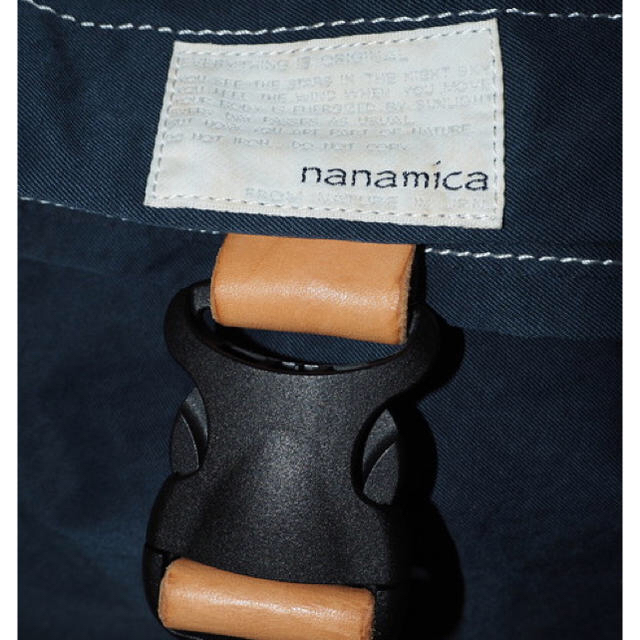 nanamica by SMF ｜ナナミカならラクマ - ワンショルダー/トートバッグ/ネイビー/ナイロン/レザー/切替/ナナミカ/かばんの通販 国産超特価
