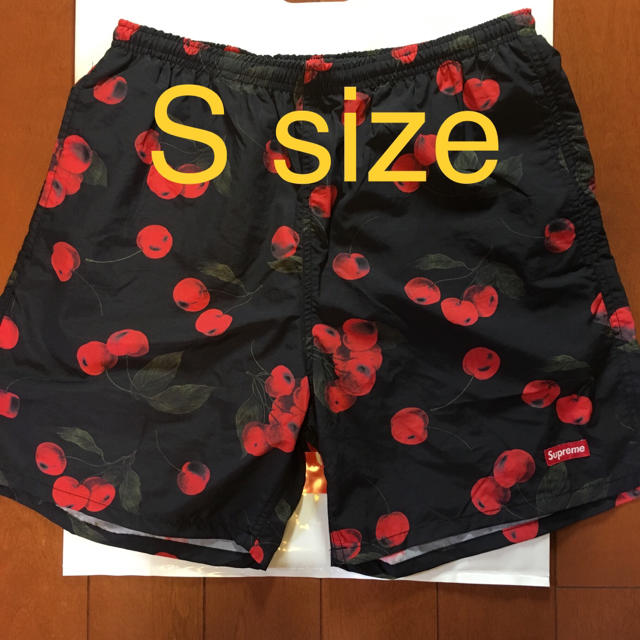 Supreme Nylon Water Short Cherry S Black