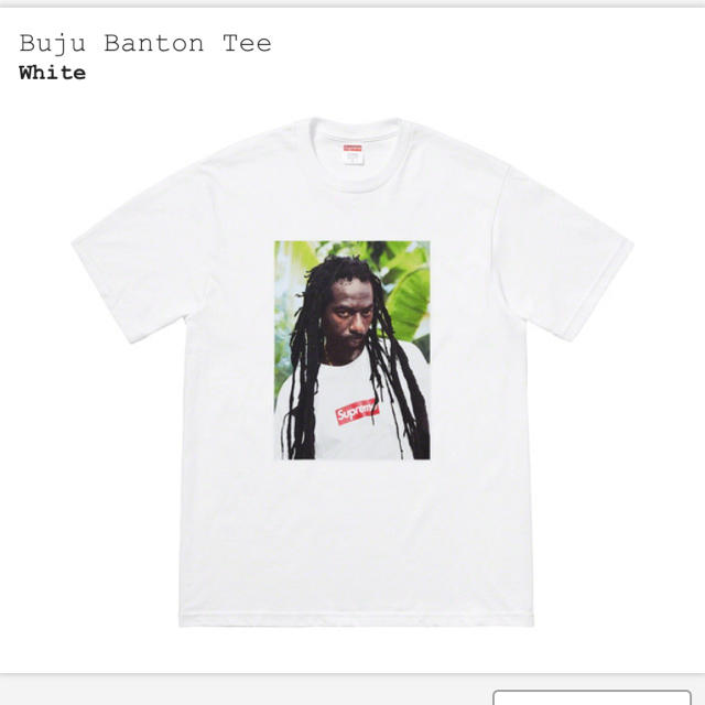 トップスsupreme Buju Banton Tee ホワイト L